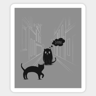 The Superstitious Cat Sticker